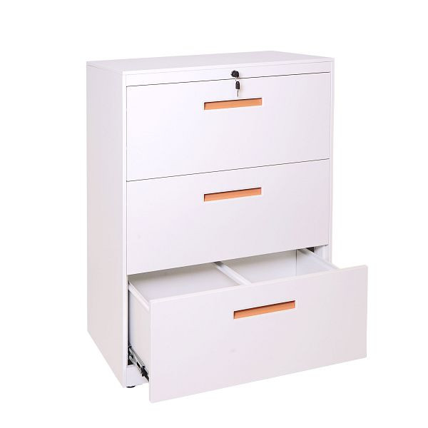 Mendler hangmapkast HWC-A10, archiefkast kantoorkast stalen kast, A4 afsluitbaar, 103x76x46cm wit, 72648+72649