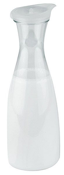 APS karaf/kan, Ø 11 cm, hoogte: 30 cm, 1,6 liter, karaf van PC, dop van PP, transparant, schroefdeksel, 10771