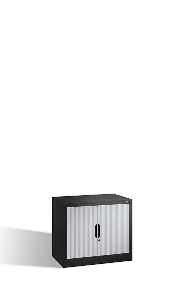 C+P rolluikkast Omnispace, H720xB800xD420mm, kleur: zwartgrijs/lichtgrijs, inbouwgreep, 1 FH, 3251-00 S10197