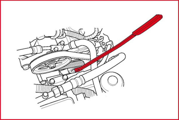 KS Tools V-riemsleutel Torx voor VAG T60, 150.1229