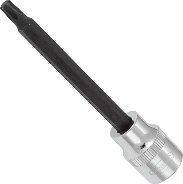 VIGOR TORX® schroevendraaierbit, hol vierkant 10 mm (3/8 inch), binnen TORX® profiel, T27, lengte: 93 mm, voor handbediening, V6086