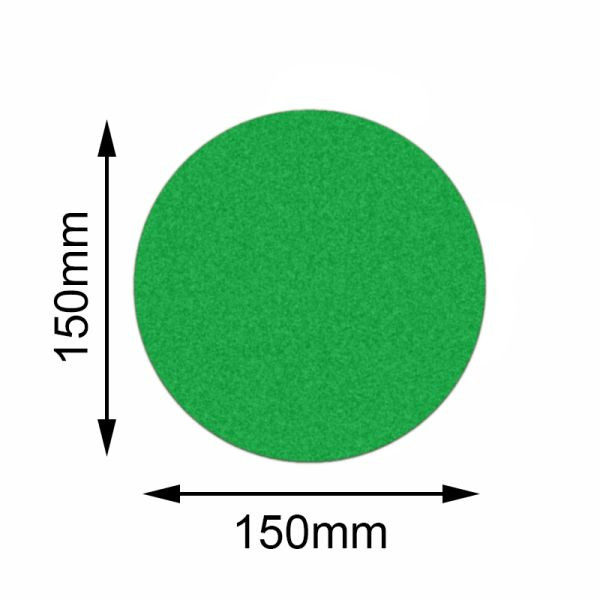 Mehlhose vloermarker Safety groene cirkel 150mm, VE: 10 stuks, KSUK1V10