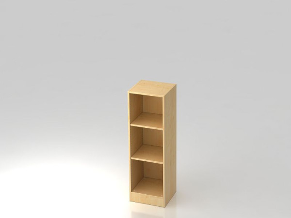 Hammerbacher smalle plank 3OH met esdoornbodem, 40,6x40x127 cm (BxDxH), V6050/3
