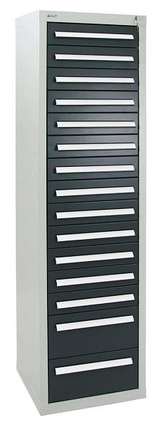 stumpf ladekast serie T-100 / 35-5, RAL 7035/7016, 15 laden (13x100, 2x200mm), 8155771