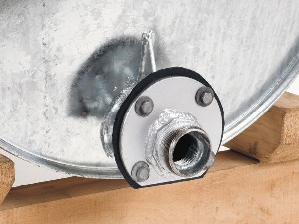 Growi wisselflens voor stalen watertank, om aan te schroeven, diameter 160 mm, 10038340
