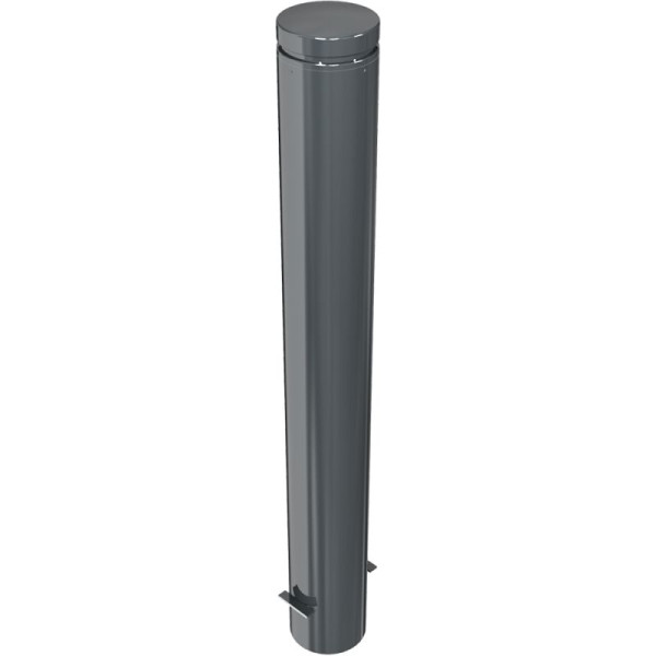 Stone Tuinpaal HGS Ø 152 mm met sierring, vast / voor inbetoning, DB 703 antraciet-ijzermica, zonder oogjes, 40155b