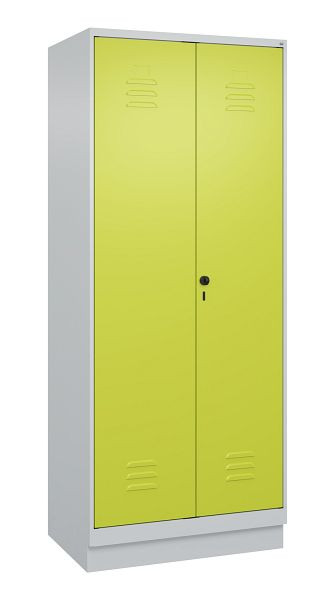 C+P Mehrzweckschrank Classic PLUS, Wäsche-/Kombispind, Sockel, 2 Abteile, 1950x800x500mm, 7035/0024, Drehriegel, 080620-22 S10010