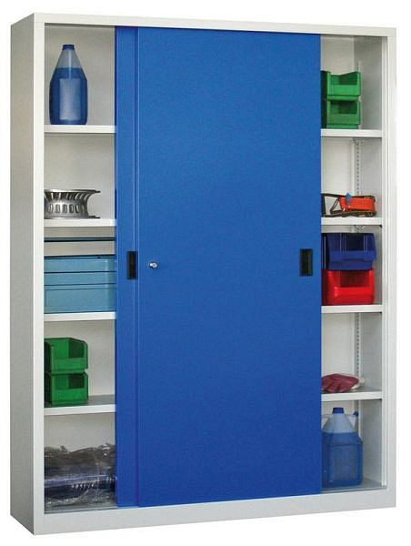 Pavoy schuifdeurkast 1950/400/1500, gegalvaniseerde planken, 30302-150-400-735