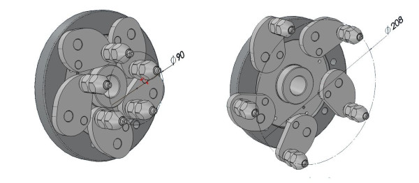 ATH-Heinl universele flens voor W62, W42, W22, RUF0186