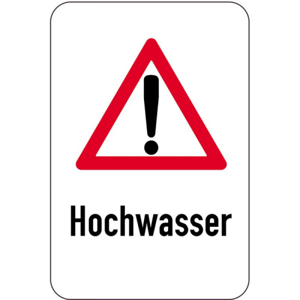 Stein HGS HGS speciaal bord, vloed, 400 x 600 mm, pictogram: zwart, rood, 14983