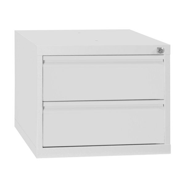 Lüllmann lademodule, 2 laden, 380 x 460 x 550 mm, lichtgrijs, 808910
