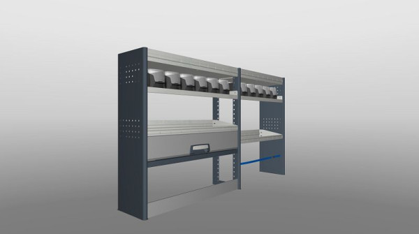 Plastipol-Scheu Profi-Line module voertuiginterieuroplossing 1145 x 1990 x 310 mm, PL 705