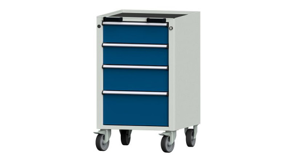 ANKE werkbanken, verrijdbare bak, model 73 V, 570 x 615 x 930 mm, RAL 7035/5010, kuip, 450.256