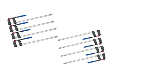 VaGo-Tools lijmklem 150 x 50 mm lijmklem klemklem eenhandsklem, VE: 8 stuks, 200-001x8_hv