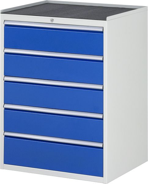 RAU ladekast serie 7000, metalen onderstel, 5 x lade maat XL 4xH180, 1xH210 mm, 770x1035x650 mm, 03-XL7.5A-MT.11
