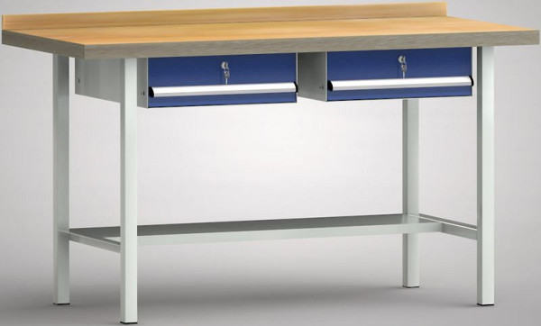 KLW standaard werkbank - 1500 x 700 x 840 mm L x D x H, WS003N-1500M40-E1610