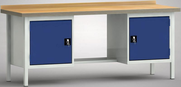 KLW professionele werkbank - 2000 x 700 x 845 mm L x D x H, WP202N-2000M45-X7010