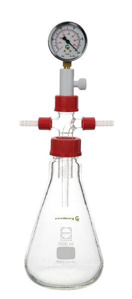Rettberg Woulff fles, 1000 ml, GL 45, kunststof coating, 127042054