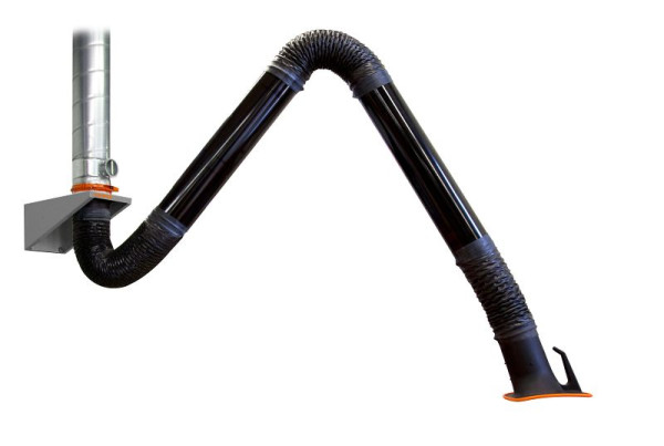 ELMAG afzuigarm in buisuitvoering, 4 meter, Ø 150 mm, inclusief afzuigkap en muurbeugel (typenr. 79 504), 55551