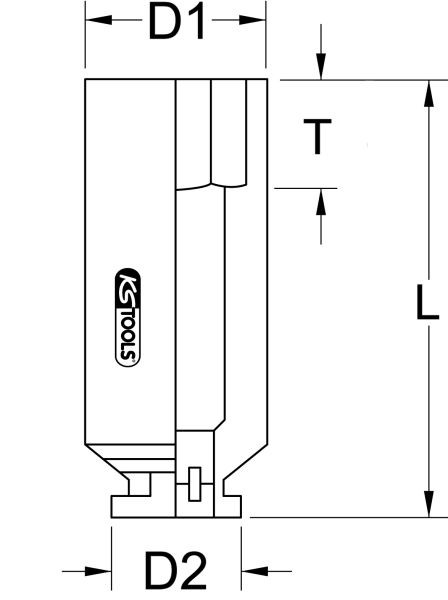 KS Tools 3/4" vierkante slagdop, 20 mm, 460.4503