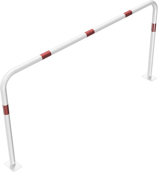 Schake buisbeugel van stalen buis Ø 48 x 2,5 mm zonder dwarsbalk voor plugbevestiging, totale breedte 2000 mm, totale hoogte 1000 mm, 448_54B