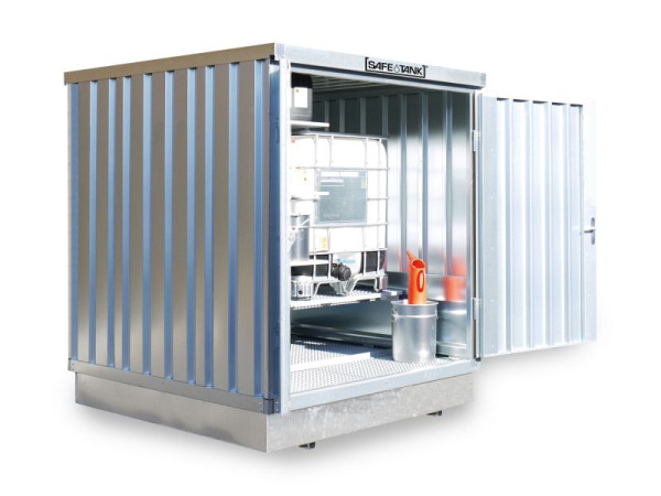 SÄBU SAFE Tank 400 KTC (buiteninstallatie), verzinkt, gemonteerd, 2.100 x 2.170 x 2.400 mm