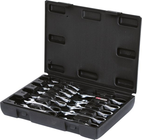 KS Tools GEARplus ratel-ringsleutelset, kort, 12-delig, 503.4652
