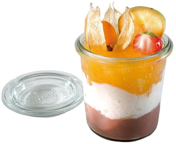 APS Weckpot met deksel, Ø 6 cm, hoogte: 7 cm, mini lateivorm 140 ml, verpakking van 12, 82312