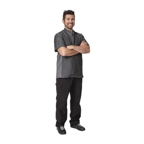 Chef Works Urban Delancy Denim Koksjas Korte Mouw Grijs S, BB270-S