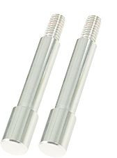 KS Tools ronde adapter, 10 mm, verpakking van 2, verchroomd, 450.0184