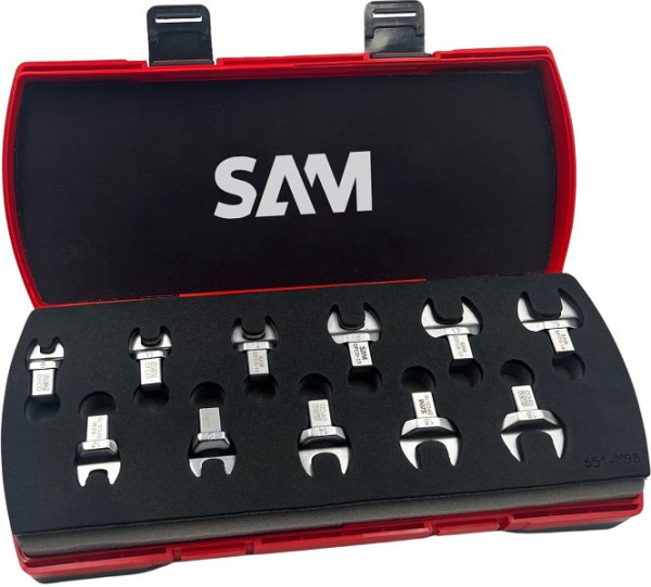 SAM gereedschapskist met 11 metrische bek-inzetstukken 9 x 12 mm, DFC0-J11