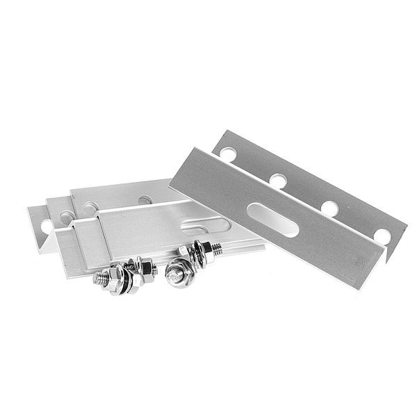 Offgridtec 100 mm aluminium Z-houder inclusief schroeven voor zonnepaneelmontage, 8-01-006505