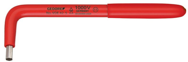 GEDORE VDE haakse schroevendraaier voor binnenzeskantschroeven 8 mm, 2324881