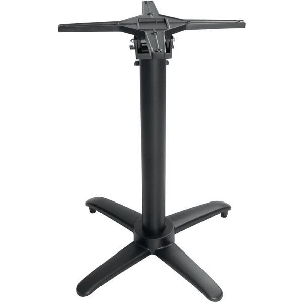 Bolero opklapbaar tafelonderstel met aluminium kruis onderstel zwart 72cm hoog, GP773