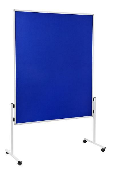 Legamaster moderatiebord ECONOMY stijf, met vilt bekleed, blauw 150x120 cm, 7-209100