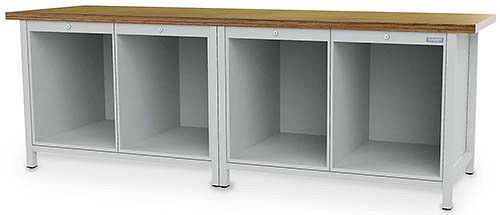 Bedrunka + Hirth boxwerkbank, R 18-24, afmetingen in mm (BxDxH): 2500 x 750 x 959, 03.25.001-9