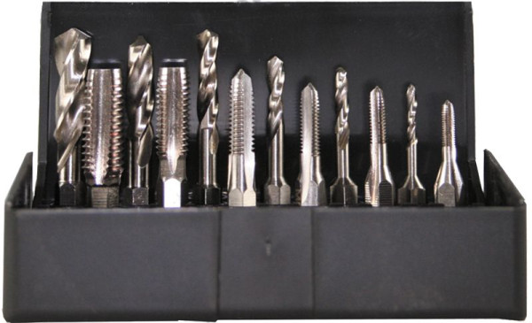 SW-Stahl draad- en spiraalborenset, M3-M10, 12-delig, 82230L