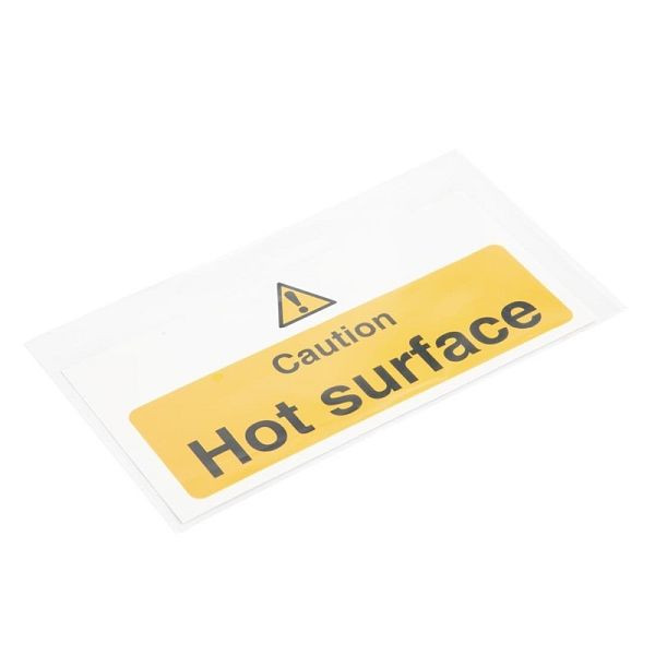 Vogue-waarschuwingsbord "Let op - Heet oppervlak" Heet oppervlak, L848