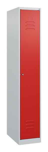 C+P luierkluis Classic PLUS met middenwand, 1700x300x500mm, 7035/3020, cilinderslot, 0800007-10F S10015