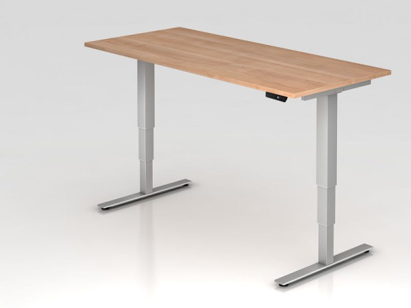 Hammerbacher zit-sta bureau elektrisch 180x80cm walnoot, werkhoogte 63,5 -128,5 cm, VXDSM19/N/S