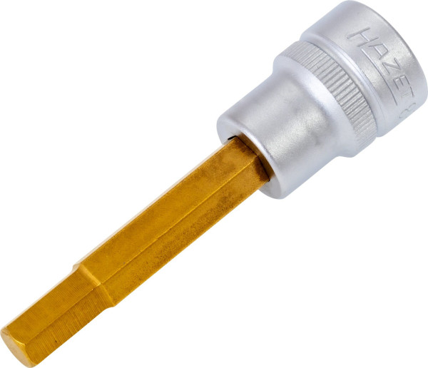 Hazet schroevendraaierdop, hol vierkant 10 mm, binnenzeskant profiel, 7 mm, korte uitvoering met karteling, 8801-7