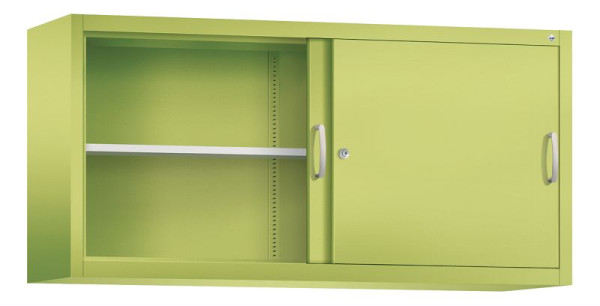 C+P opzetkast Acurado, H790xB1600xD400mm, kleur: Viridine groen / Viridine groen, beugelgreep, 2 niveaus, 2145-00 S10095