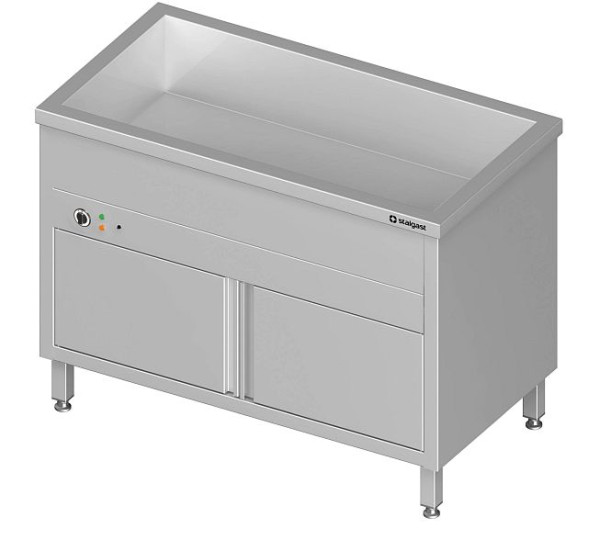 Stalgast Bain-Marie staand apparaat met een gesloten onderbouw en een bassin