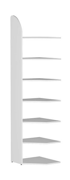 Kerkmann hoekpaneel DANTE 2600 mm 7 hoekplanken, wit, 50971910