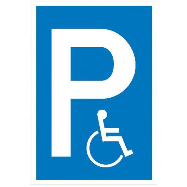 Stein HGS HGS parkeerbord, gehandicaptenparkeerplaats, 150 x 250 mm / kunststof (polystrol), 41.5137