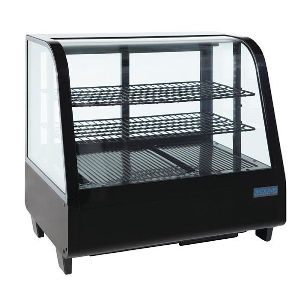 Polar koelvitrine zwart 100L, CC611