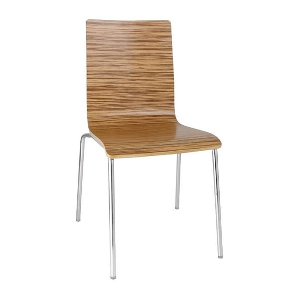 Bolero eetkamerstoelen beuken fineer Zebrano, VE: 4 stuks, GR344