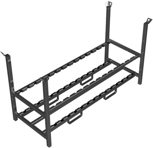 Schake opslag- en transportpallet voor 15 kabelbruggen, 33934-5
