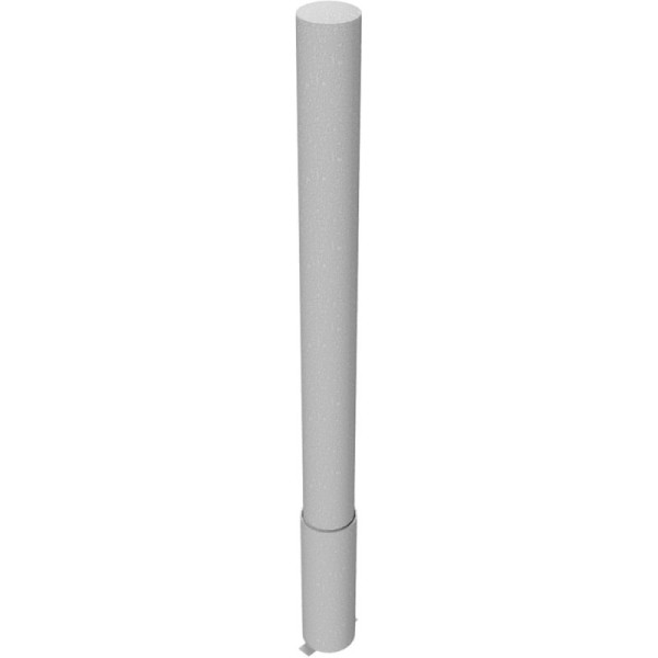 Stein HGS HGS stalen buispaal/stambeveiligingspaal -Bollard-, 2000mm/zonder sluiting, incl. bodemhuls, zonder kleur, geen oogjes, 34989
