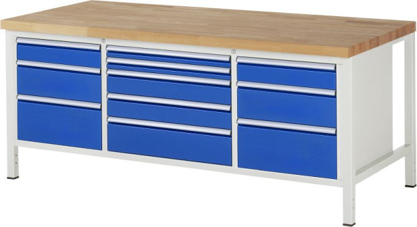 RAU werkbank serie 8000 - model 8758, B2000 x D900 x H840-1040 mm, 13-8758A2-209B4H.11